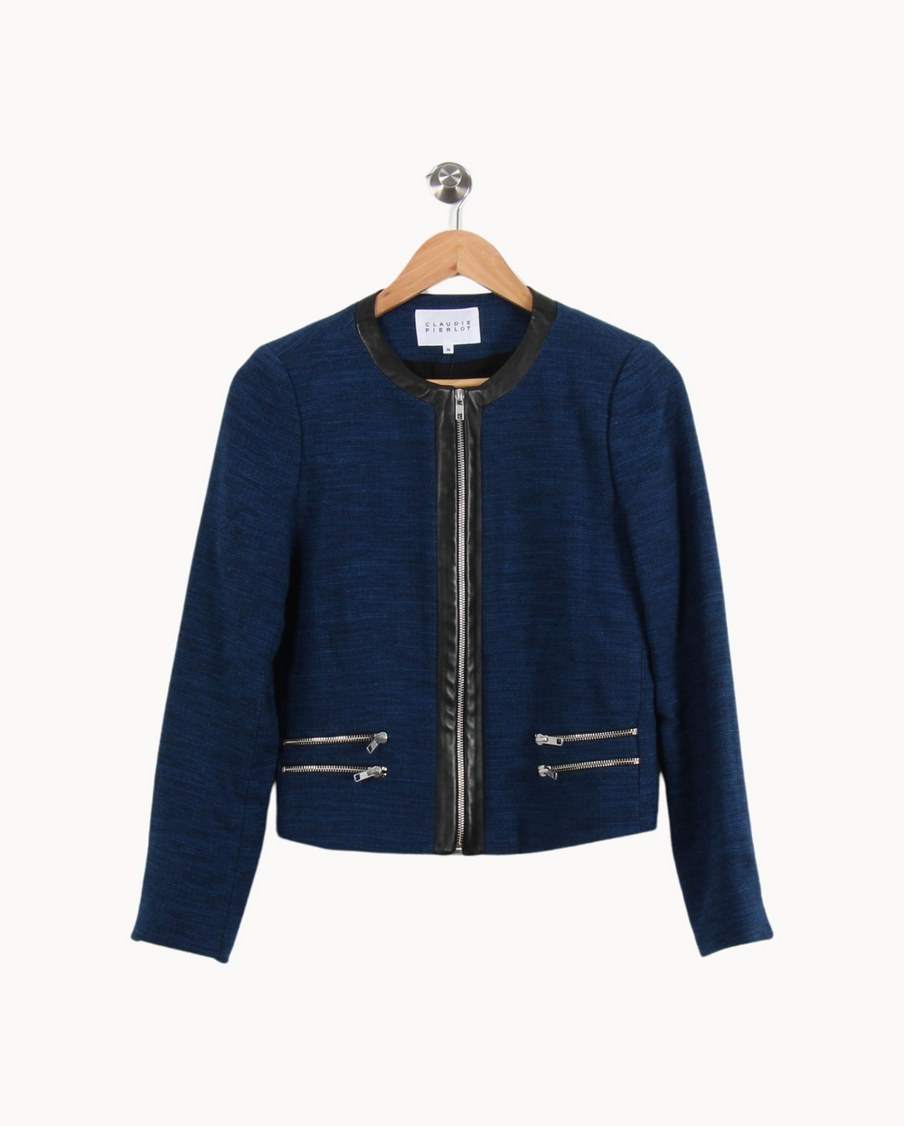 Veste Bleue - Taille S/36 de la marque Claudie Pierlot | PLY1169 - Vendu par Paradigme - Image 2