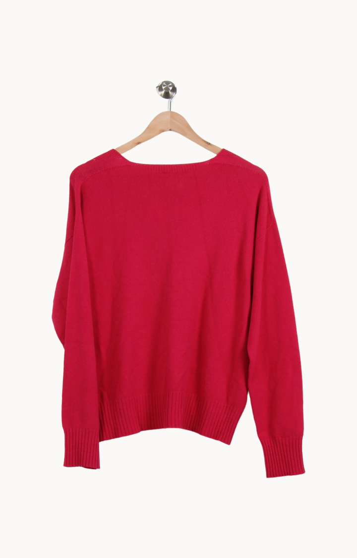 Pull Rose - Taille XL/42 de la marque La Fée Maraboutée | PARAD53501 - Vendu par Paradigme - Image 4