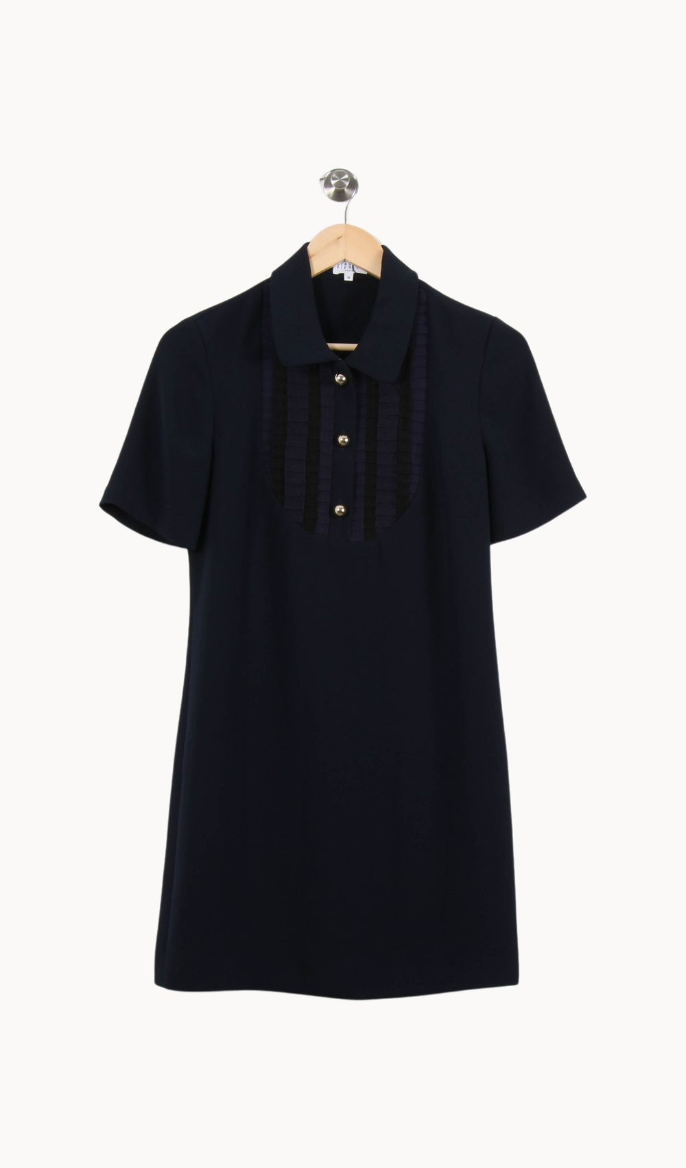Robe Courte Bleue - Taille S/36 de la marque Claudie Pierlot | PARAD55613 - Vendu par Paradigme - Image 2