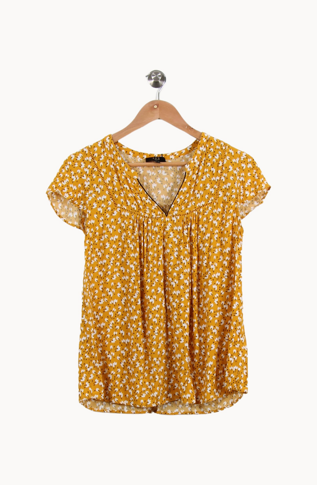 Blouse Jaune et Blanche - Taille M/38 de la marque Maison 123 | PARAD55474 - Vendu par Paradigme - Image 2