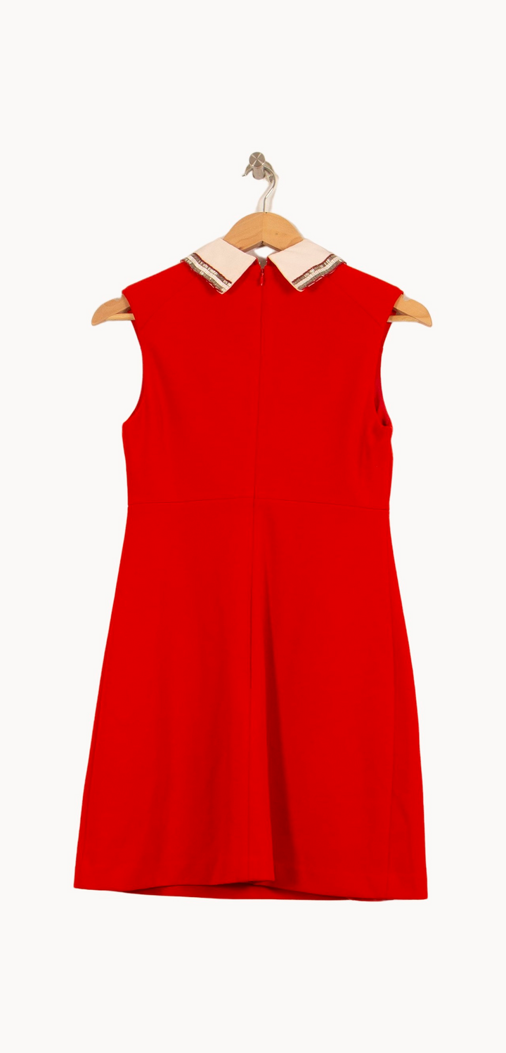 Robe Courte Rouge et Blanche - Taille S/36 de la marque Maje | PARAD44642 - Vendu par Paradigme - Image 4