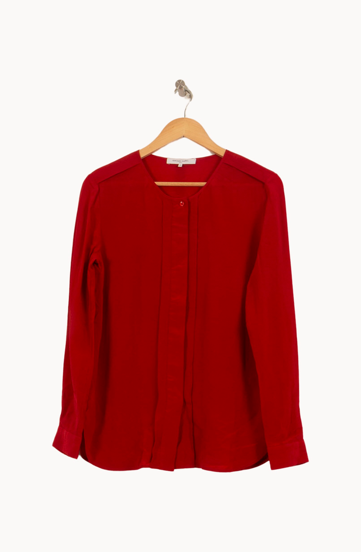 Blouse Rouge - Taille S/36 de la marque Gerard Darel | PARAD58528 - Vendu par Paradigme - Image 2