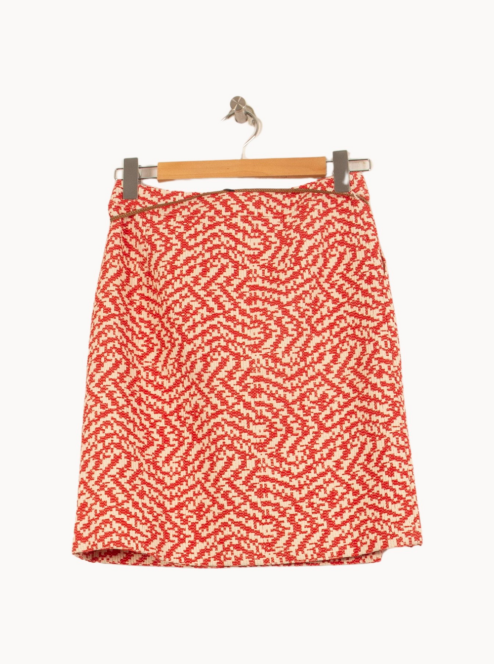 Jupe Courte Rouge et Blanche - Taille S/36 de la marque Caroll | PARAD39866 - Vendu par Paradigme - Image 4