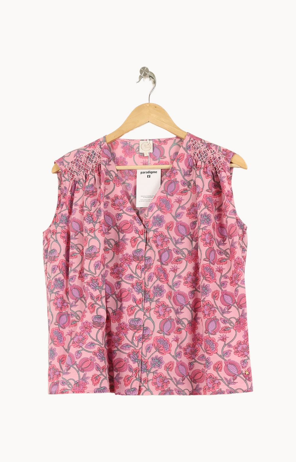 Blouse Sans Manches Rose - Taille S/36 de la marque Des petits hauts | PARAD66994 - Vendu par Paradigme - Image 2