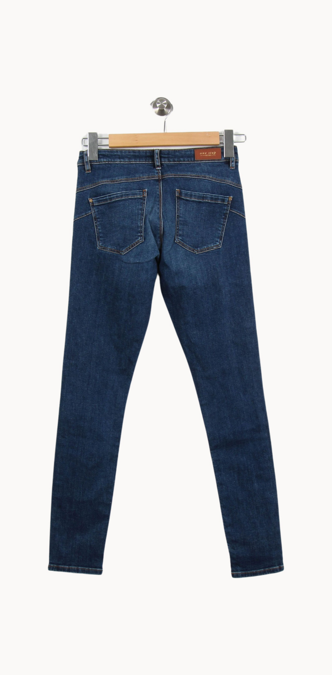 Jean Skinny Bleu - Taille XS/34 de la marque One Step | PARAD69102 - Vendu par Paradigme - Image 4