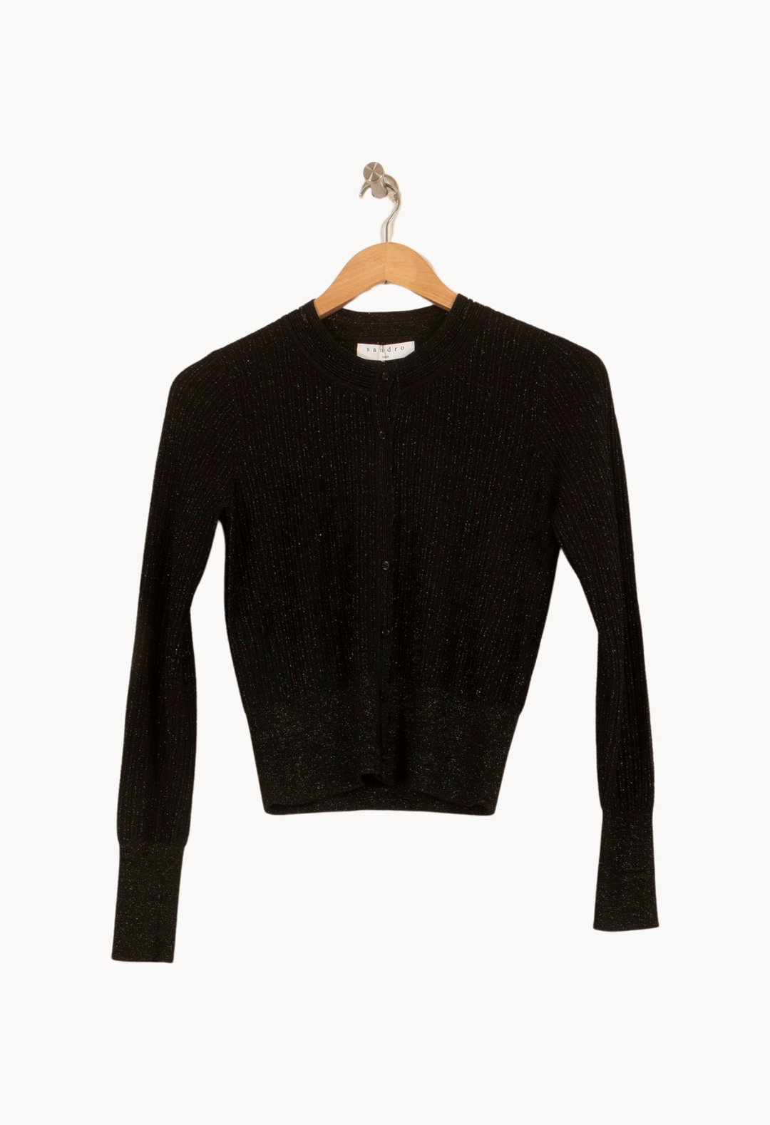 Cardigan Noir - Taille XS/34 de la marque Sandro | PARAD63792 - Vendu par Paradigme - Image 2