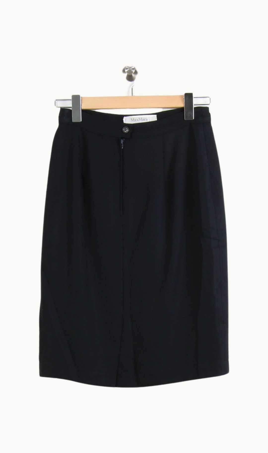 Jupe Droite Noire - Taille S/36 de la marque Max Mara | PARAD64884 - Vendu par Paradigme - Image 2