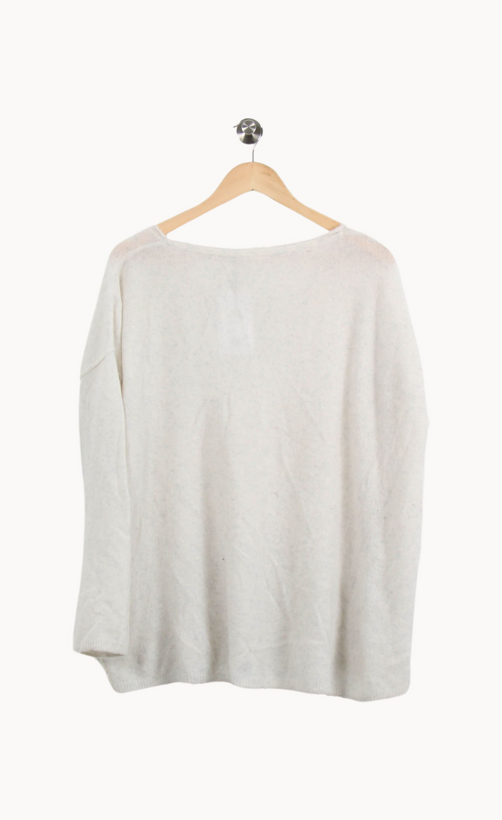 Pull Blanc - Taille L/40 de la marque American Vintage | PARAD35523 - Vendu par Paradigme - Image 4