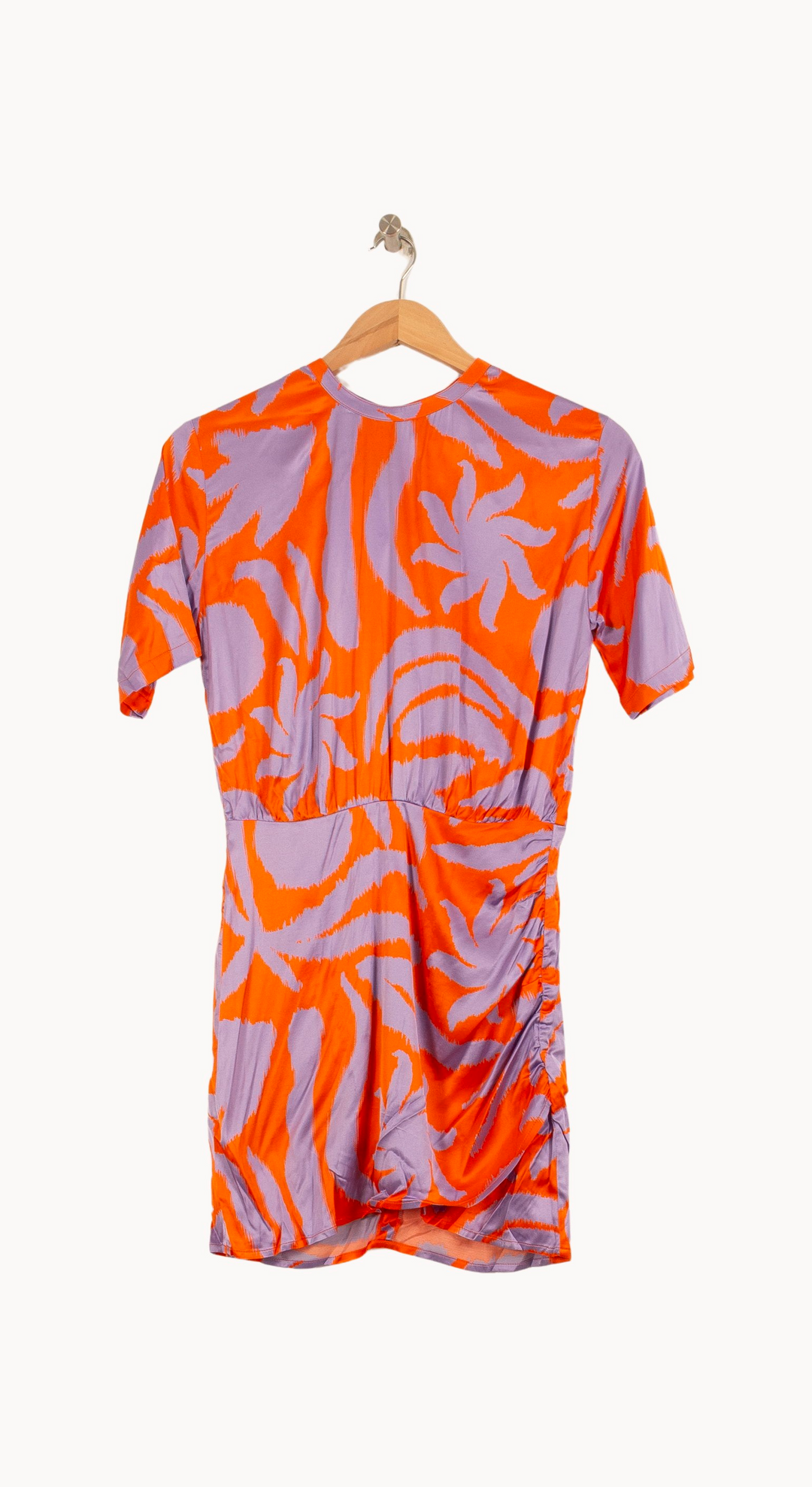 Robe Courte Orange et Violette - Taille XS/34 de la marque Sessùn | PARAD44929 - Vendu par Paradigme - Image 2