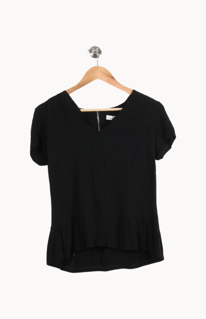 Blouse Noire - Taille M/38 de la marque Sandro | PARAD44972 - Vendu par Paradigme - Image 2