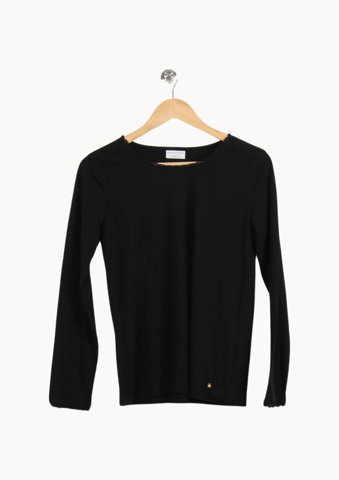 T-shirt Manches Longues Noir - Taille S/36 de la marque Des petits hauts | PARAD69374 - Vendu par Paradigme - Image 2