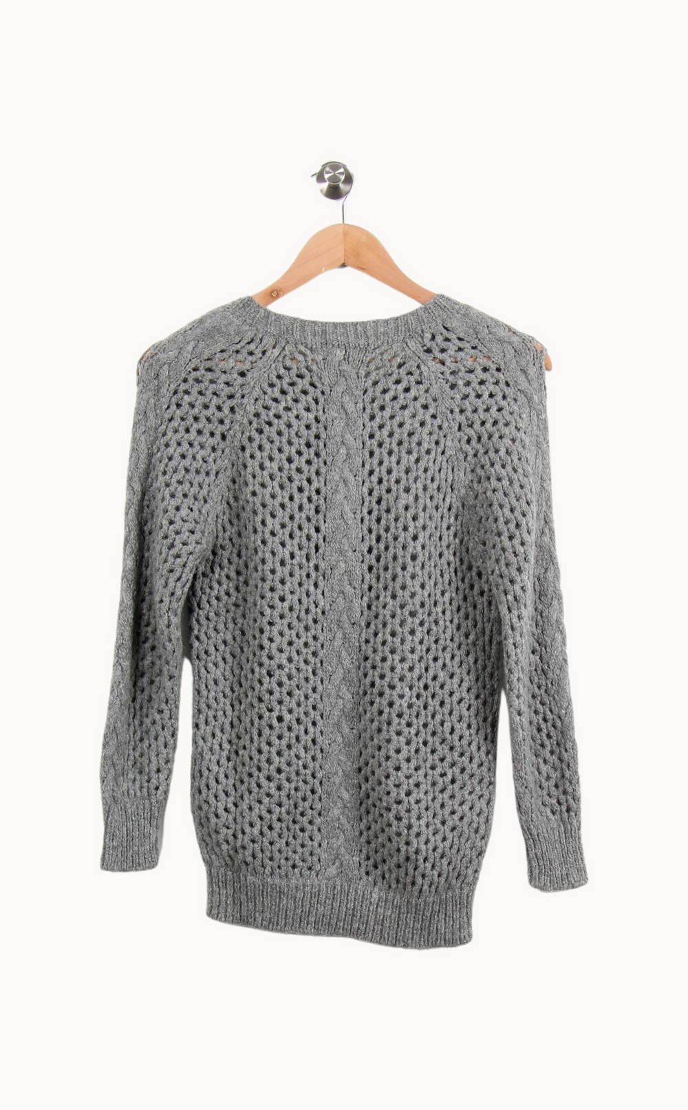 Pull ajouré gris - Taille S/36 de la marque Isabel Marant étoile | PARAD63031 - Vendu par Paradigme - Image 4