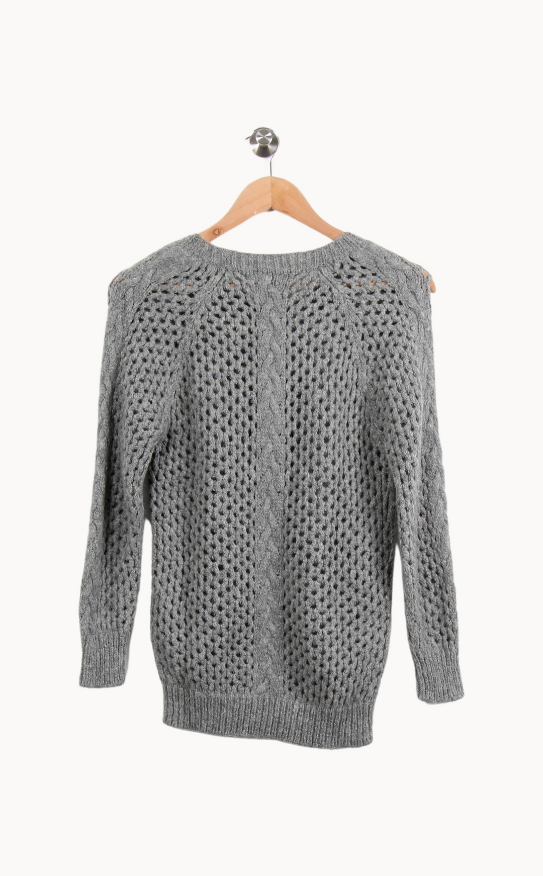 Pull ajouré gris - Taille S/36 de la marque Isabel Marant étoile | PARAD63031 - Vendu par Paradigme - Image 4