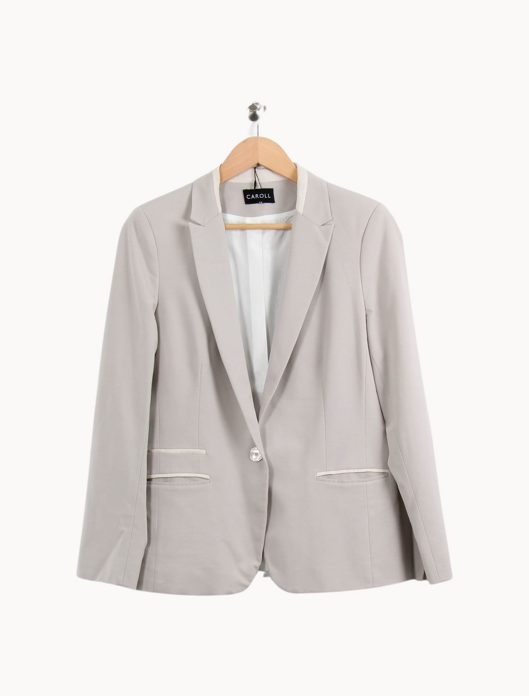 Blazer Gris - Taille XL/42 de la marque Caroll | PARAD55356 - Vendu par Paradigme - Image 2