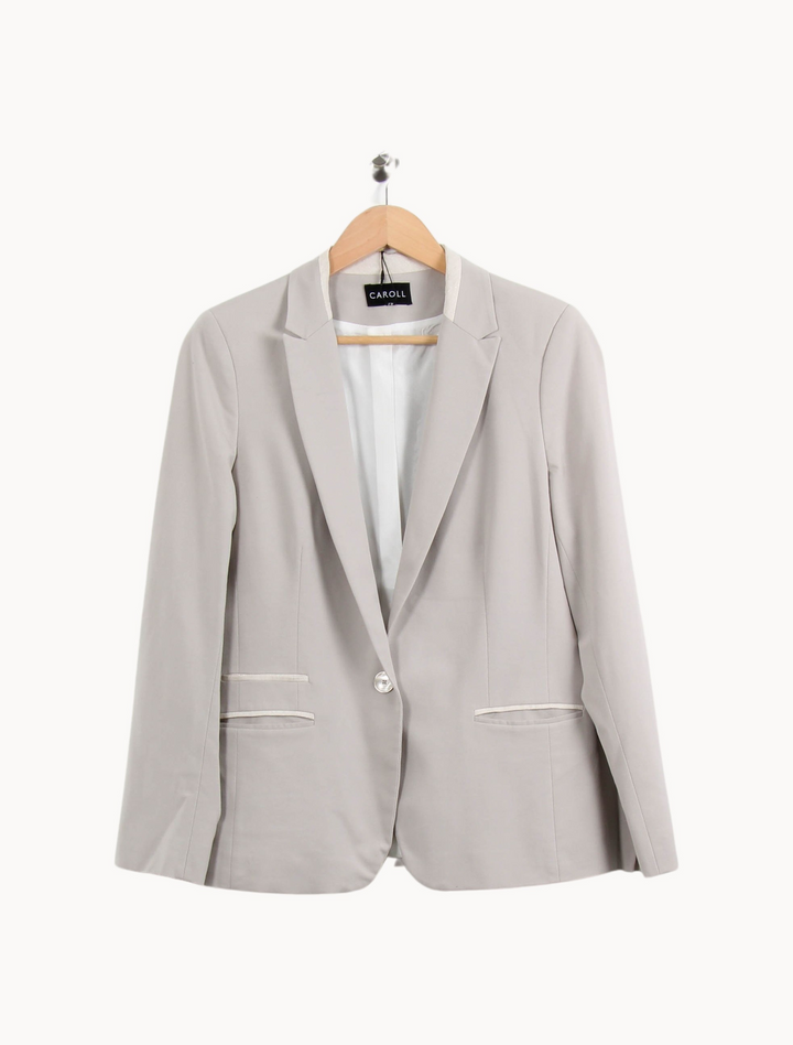 Blazer Gris - Taille XL/42 de la marque Caroll | PARAD55356 - Vendu par Paradigme - Image 2