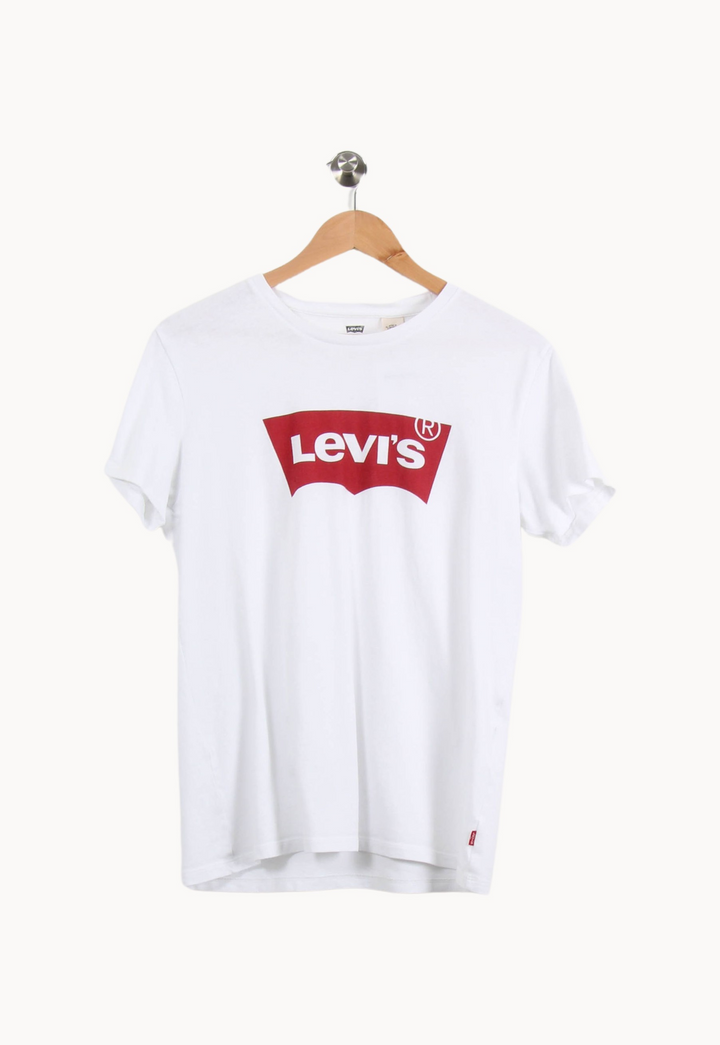 Tee-shirt Blanc et Rouge - Taille M/38 de la marque Levi's | PARAD53986 - Vendu par Paradigme - Image 2