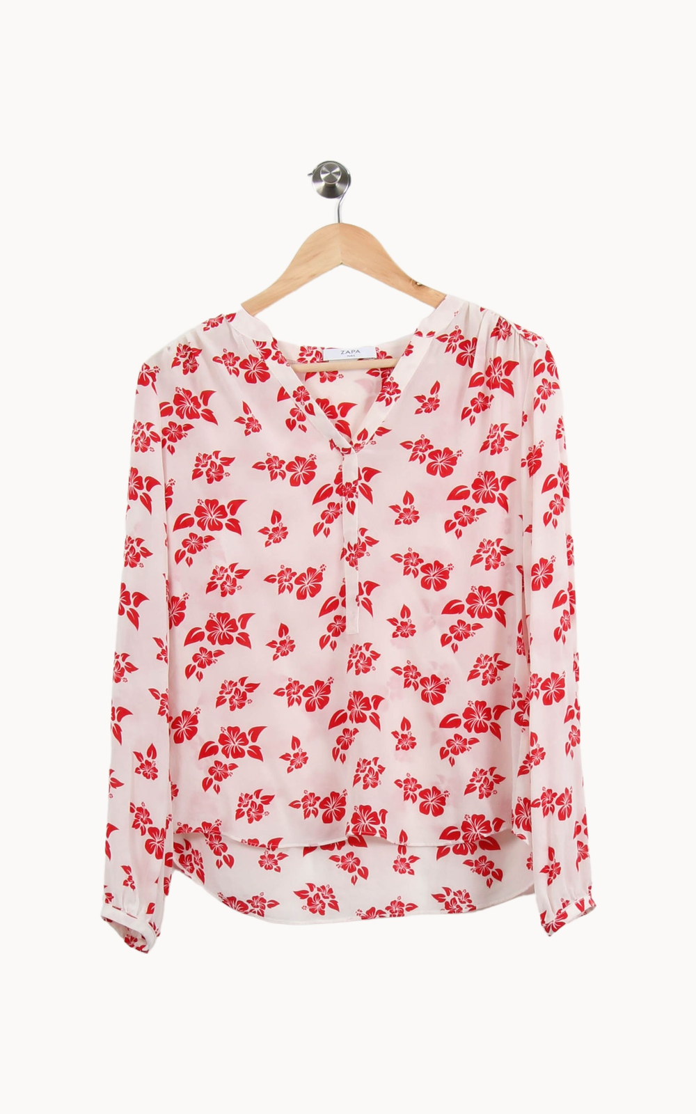 Blouse Blanche et Rouge - Taille S/36 de la marque ZAPA | PARAD69514 - Vendu par Paradigme - Image 2
