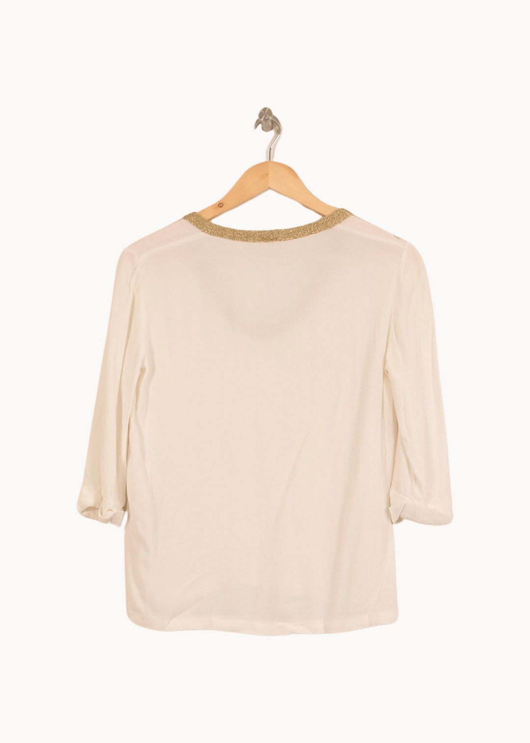 Blouse Blanche - Taille S/36 de la marque Maje | PARAD53223 - Vendu par Paradigme - Image 4