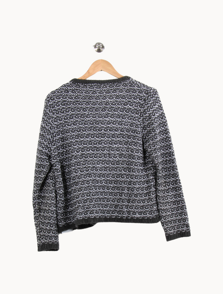 Gilet Noir et Blanc - Taille L/40 de la marque La Fée Maraboutée | PARAD53070 - Vendu par Paradigme - Image 4