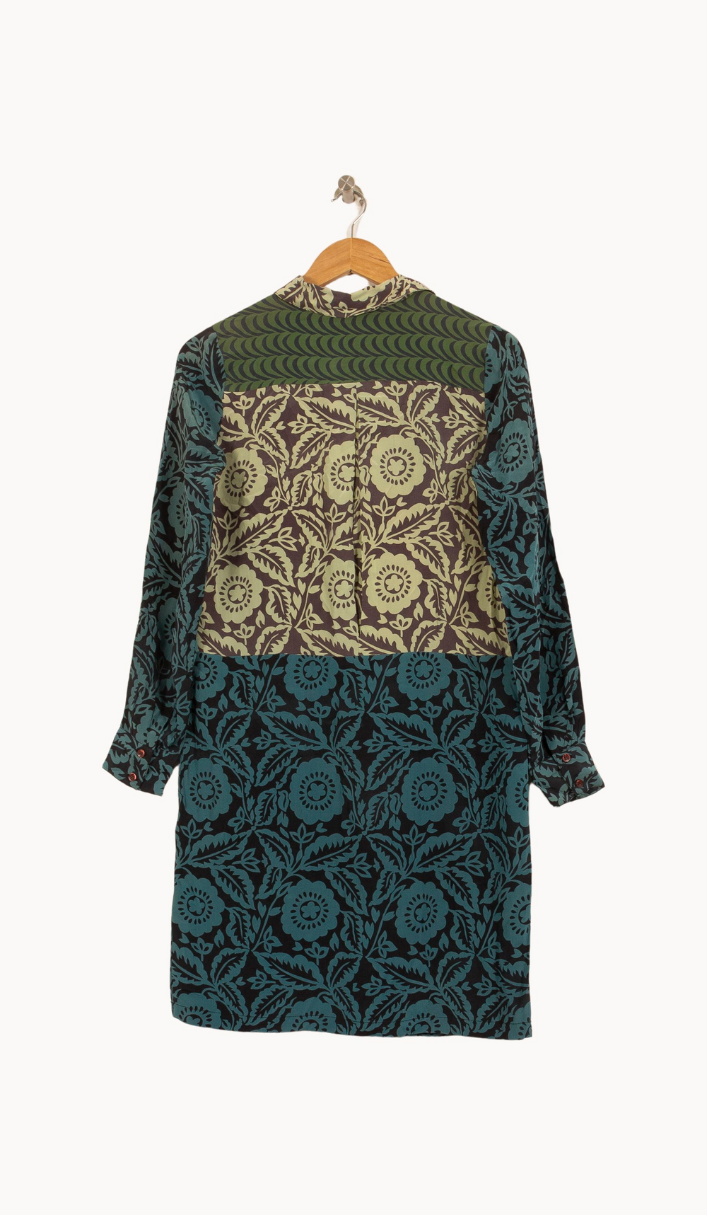 Robe Droite Verte et Bleue - Taille S/36 de la marque Antik Batik | PARAD45029 - Vendu par Paradigme - Image 4