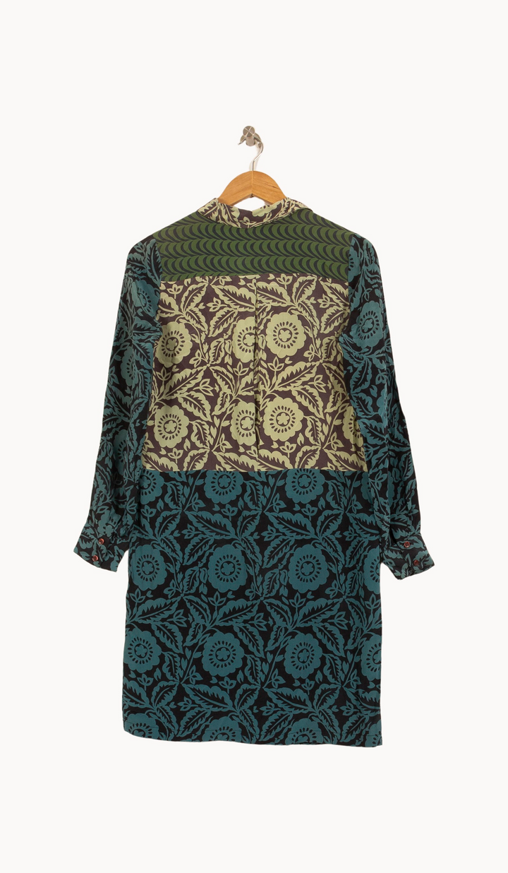 Robe Droite Verte et Bleue - Taille S/36 de la marque Antik Batik | PARAD45029 - Vendu par Paradigme - Image 4
