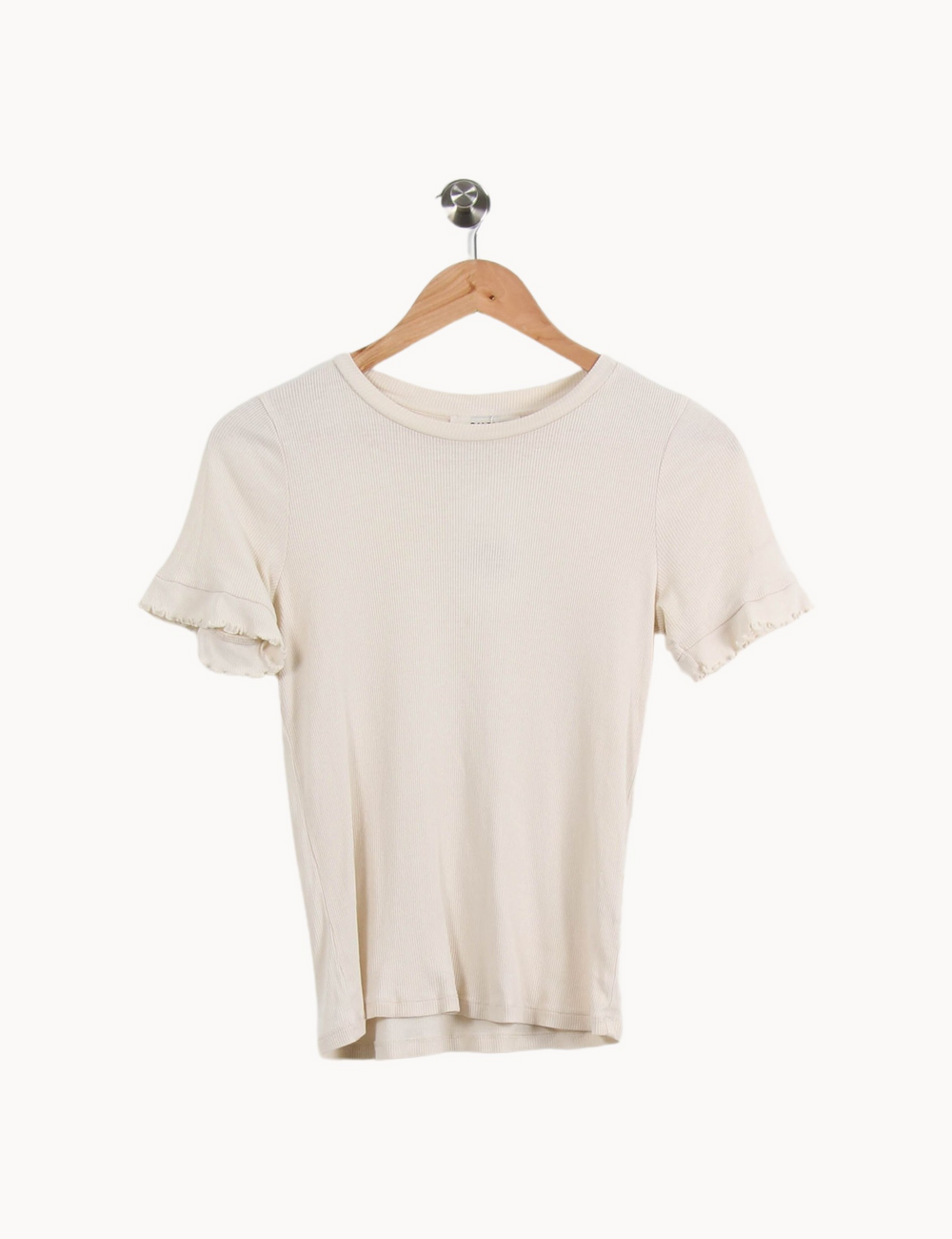 T-shirt Beige - Taille XS/34 de la marque Balzac Paris | PARAD67311 - Vendu par Paradigme - Image 2