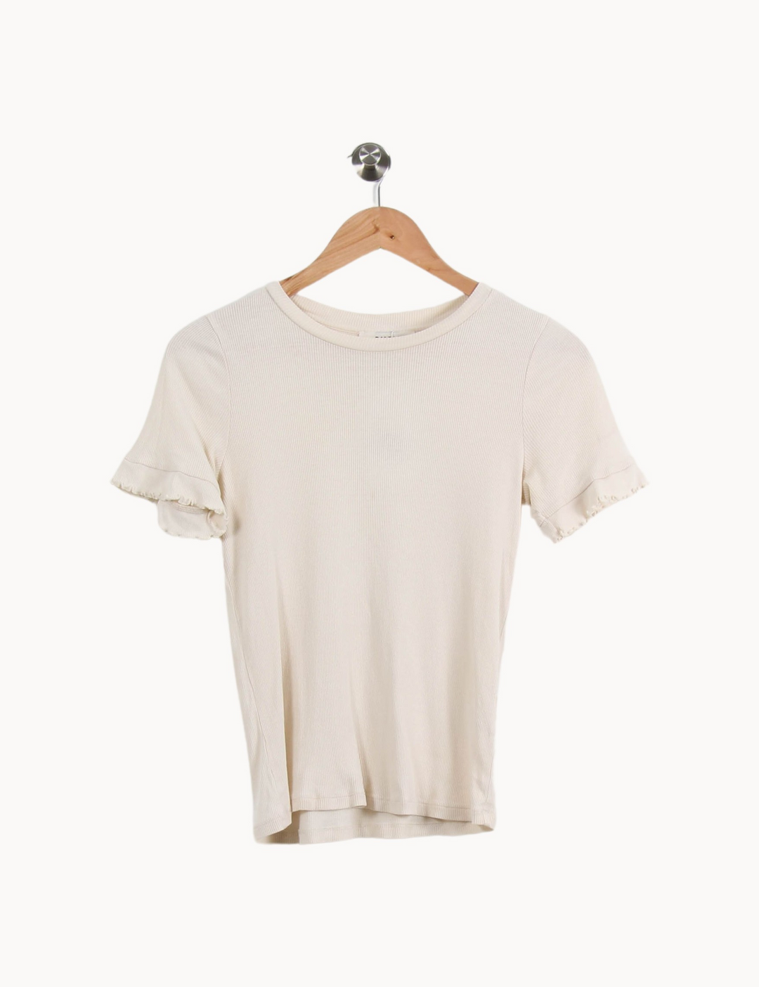 T-shirt Beige - Taille XS/34 de la marque Balzac Paris | PARAD67311 - Vendu par Paradigme - Image 2
