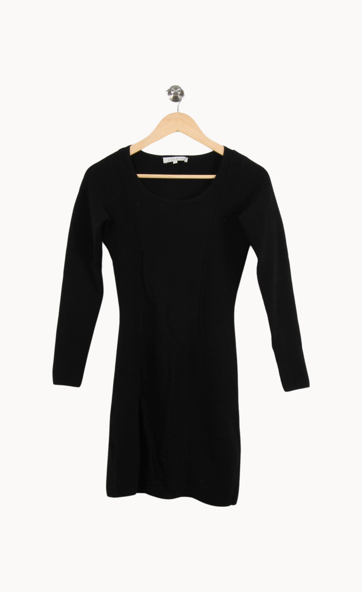 Robe Midi Noire - Taille S/36 de la marque Sandro | PARAD55547 - Vendu par Paradigme - Image 2