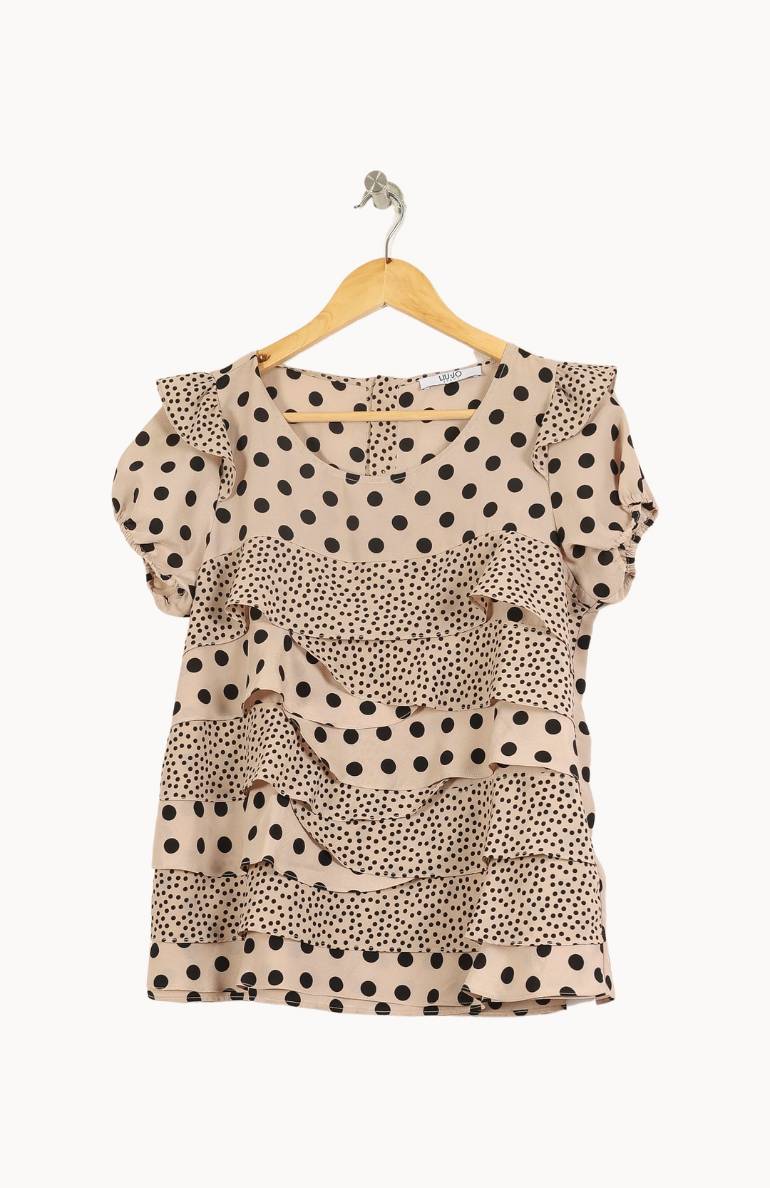 Blouse Beige et Noire - Taille L/40 de la marque Liu Jo | PARAD69116 - Vendu par Paradigme - Image 2