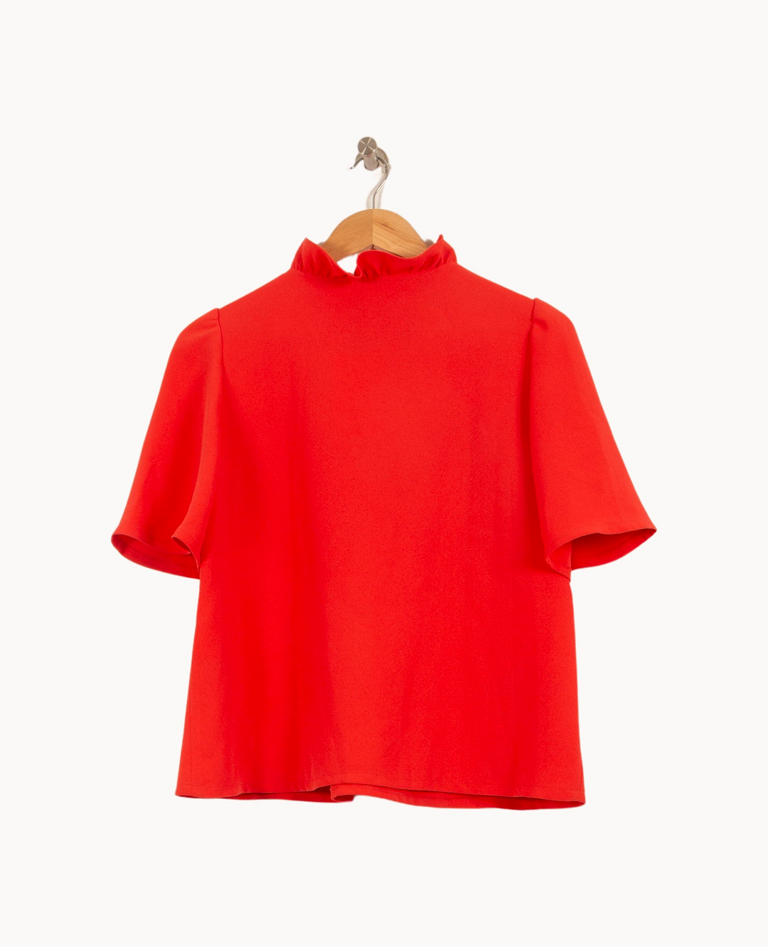 Blouse Rouge - Taille M/38 de la marque Claudie Pierlot | PARAD55322 - Vendu par Paradigme - Image 4
