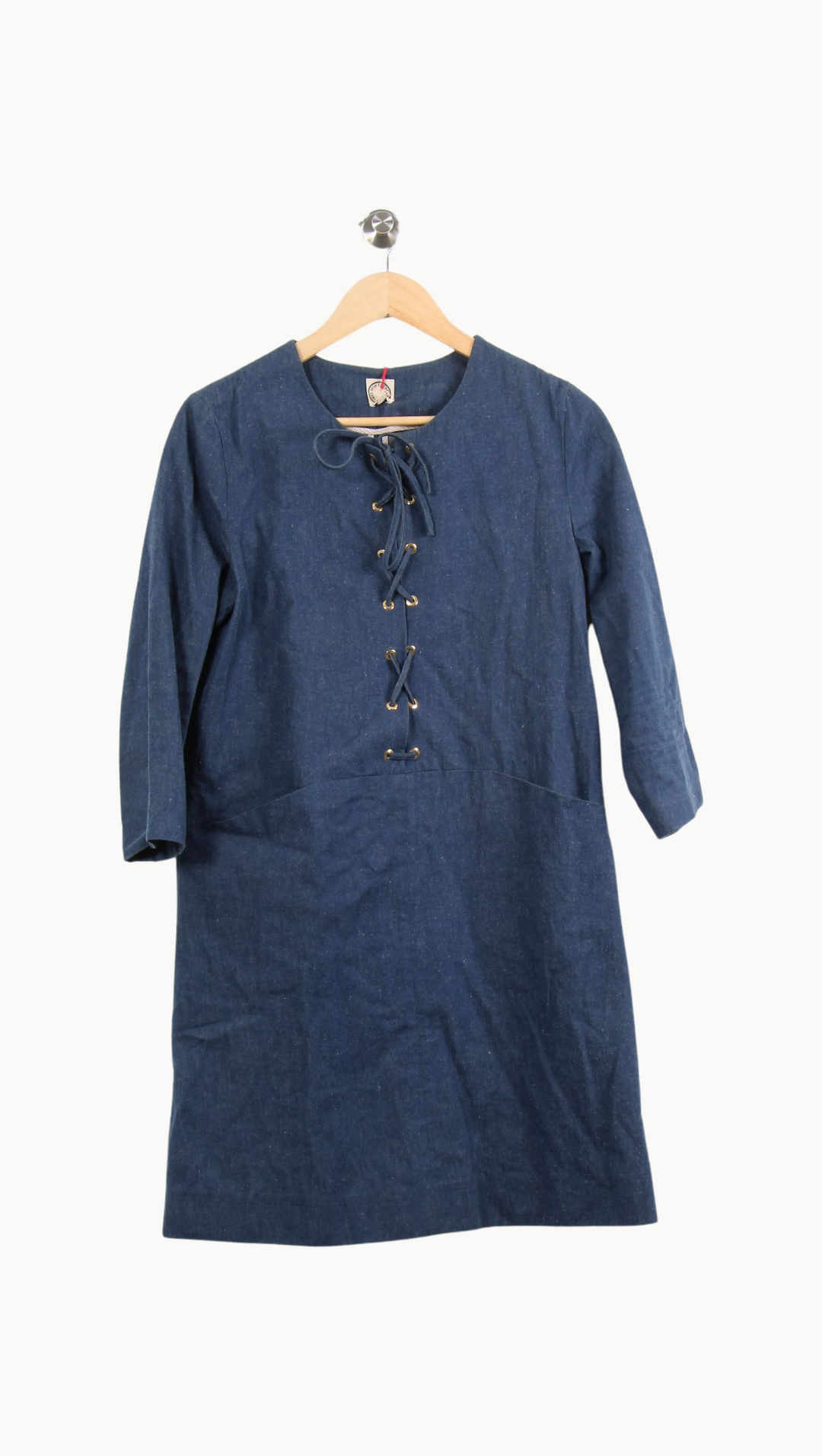 Robe Droite Bleue - Taille M/38 de la marque Ines de la Fressange Paris | PARAD53060 - Vendu par Paradigme - Image 2