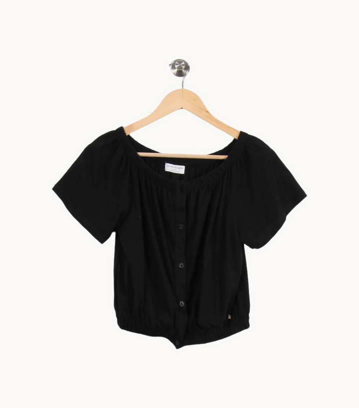 Blouse Noire - Taille XS/34 de la marque Des petits hauts | PARAD69098 - Vendu par Paradigme - Image 2