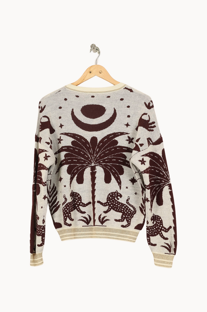 Pull Beige et Marron - Taille S/36 de la marque Imprevu | PARAD67513 - Vendu par Paradigme - Image 4