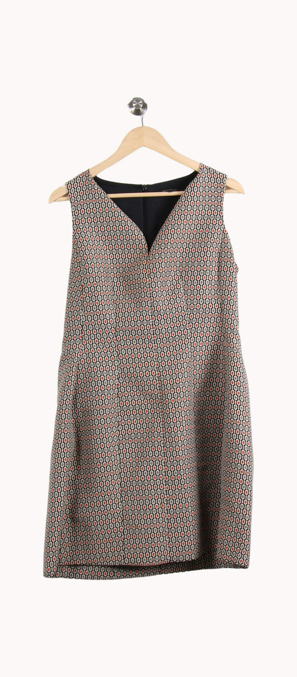 Robe Trapèze Grise et Noire - Taille XL/42 de la marque Tara Jarmon | PARAD66626 - Vendu par Paradigme - Image 2