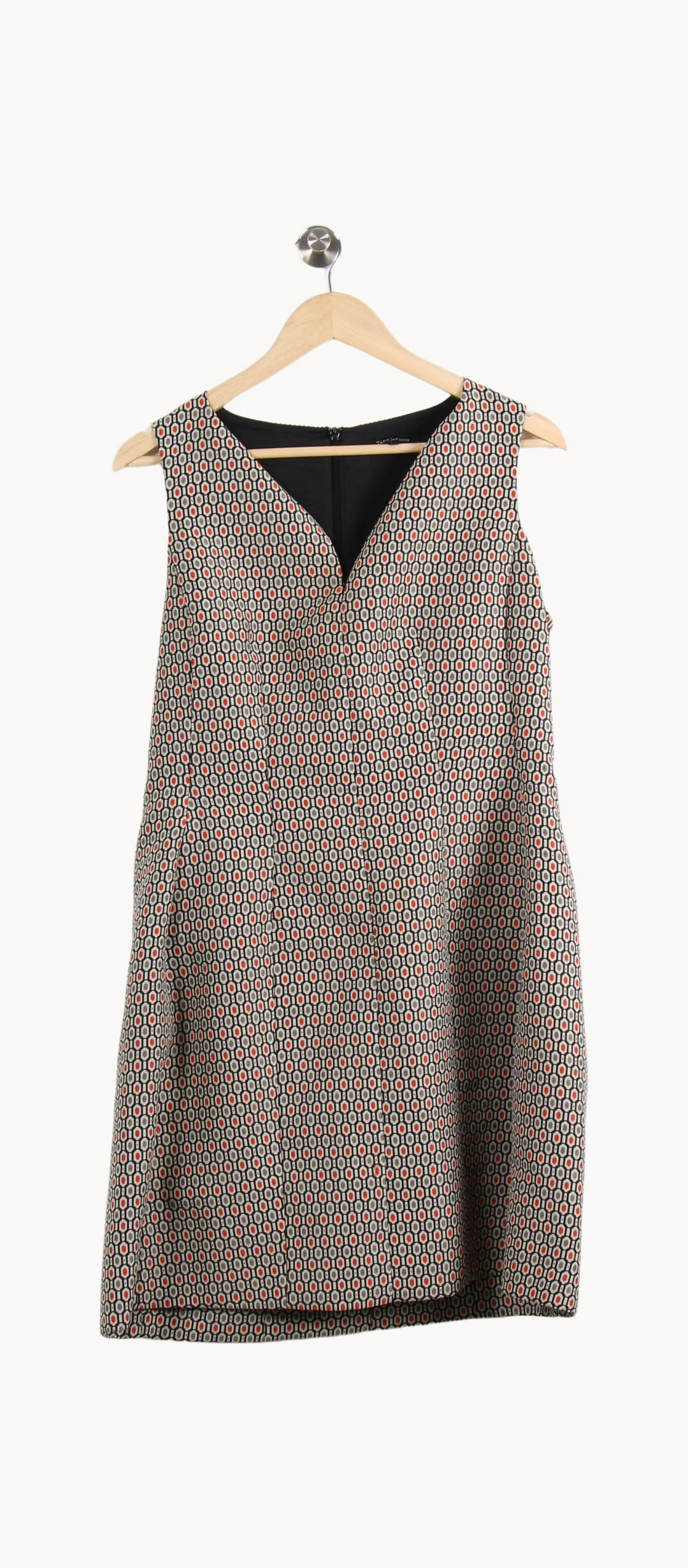 Robe Trapèze Grise et Noire - Taille XL/42 de la marque Tara Jarmon | PARAD66626 - Vendu par Paradigme - Image 2