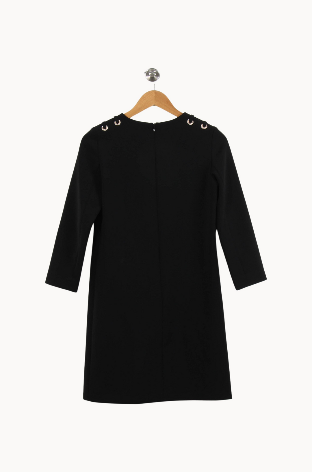 Robe Droite Noire - Taille XS/34 de la marque Tara Jarmon | PARAD55628 - Vendu par Paradigme - Image 4
