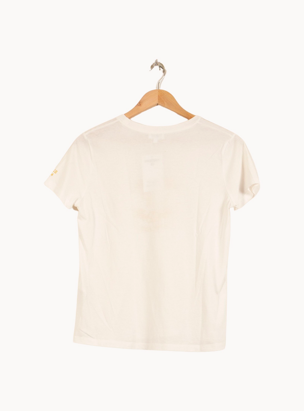 Tee-shirt Blanc et Jaune - Taille S/36 de la marque Claudie Pierlot | PARAD64145 - Vendu par Paradigme - Image 4