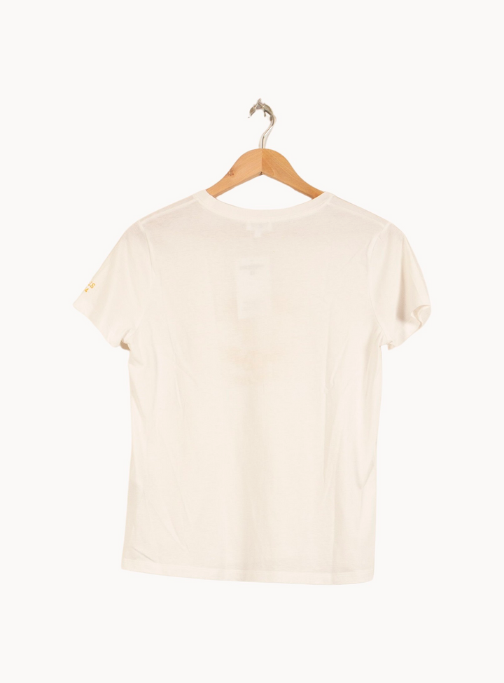 Tee-shirt Blanc et Jaune - Taille S/36 de la marque Claudie Pierlot | PARAD64145 - Vendu par Paradigme - Image 4