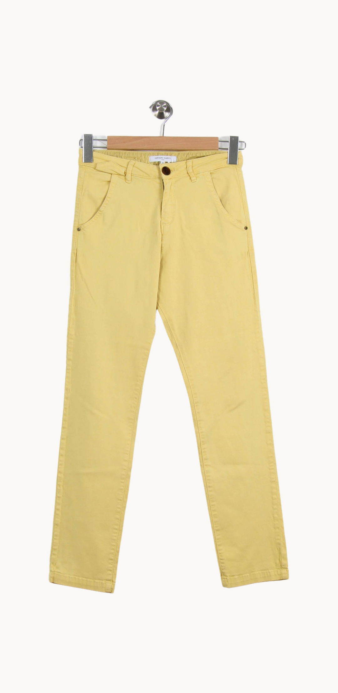Pantalon Jaune - Taille S/36 de la marque Gerard Darel | PARAD63382 - Vendu par Paradigme - Image 2