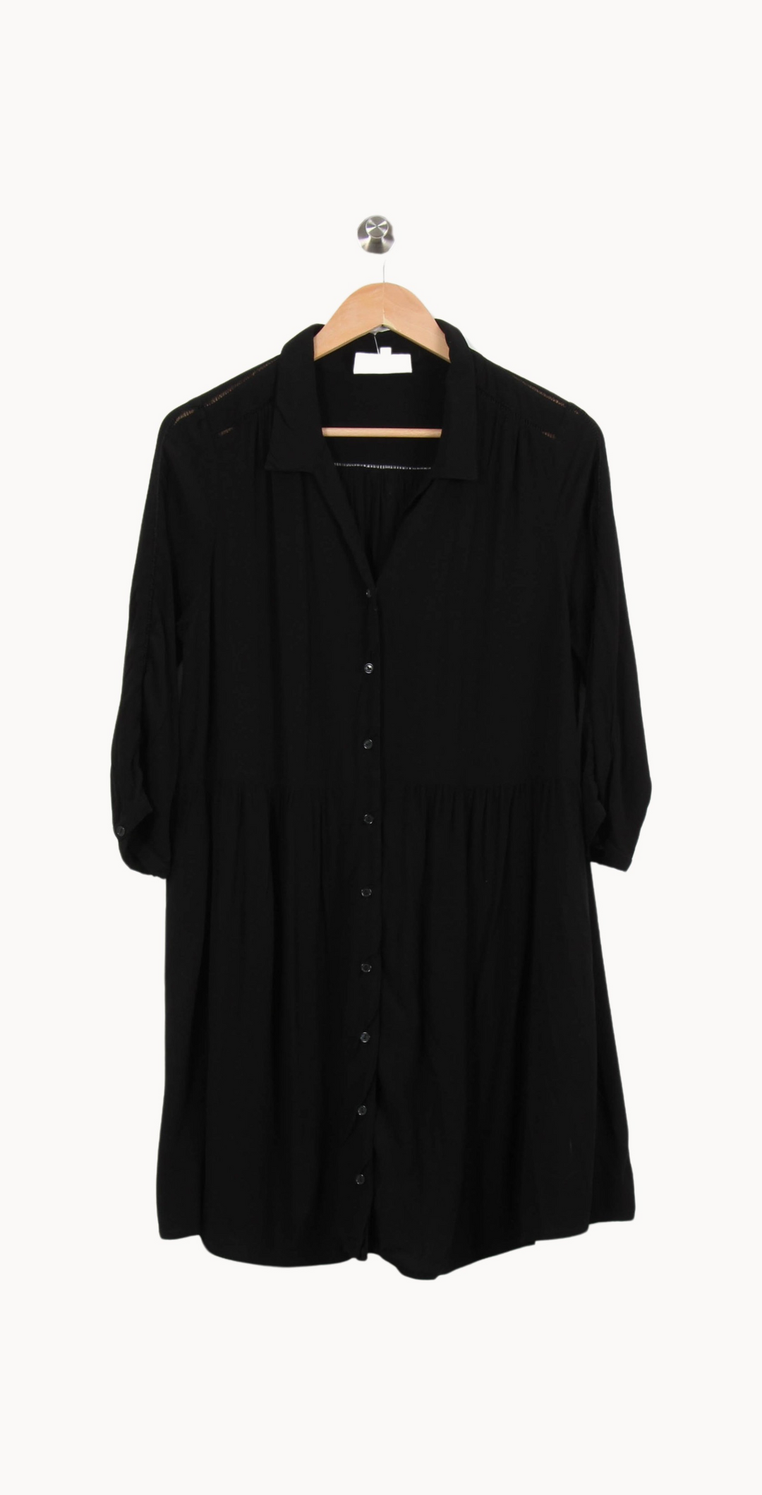 Robe Chemise Noire - Taille S/36 de la marque Sud express | PARAD67070 - Vendu par Paradigme - Image 2