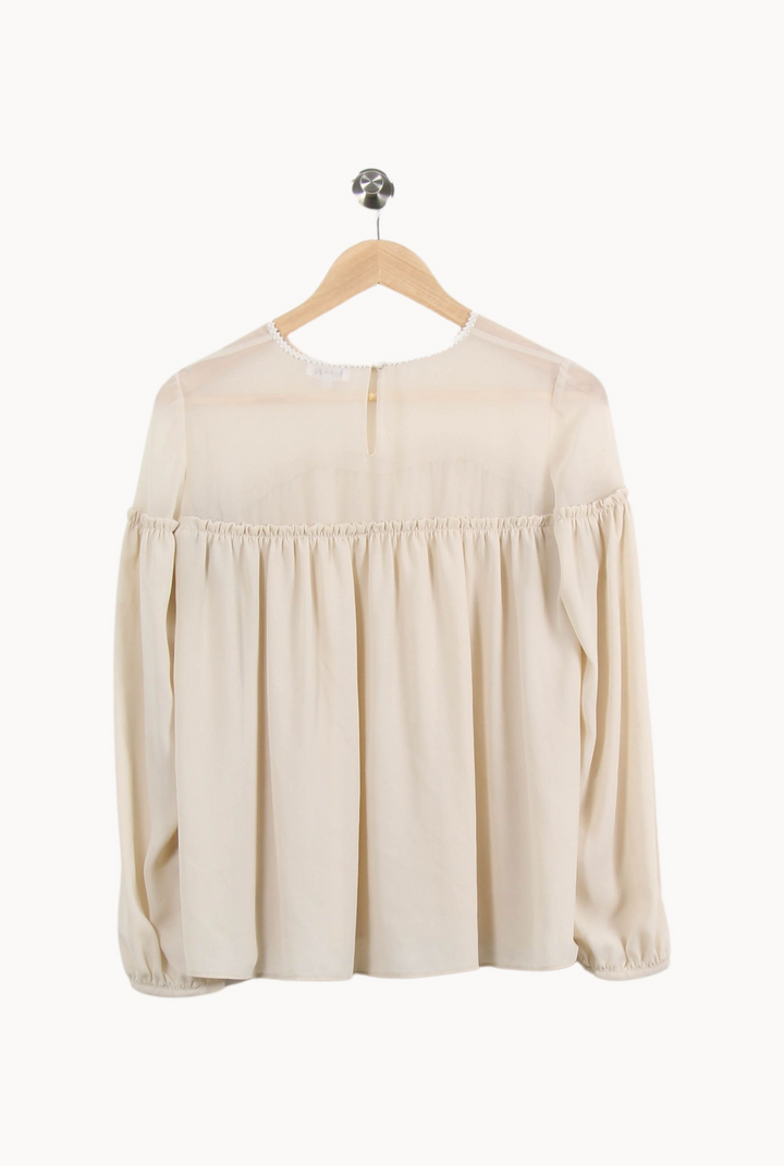Blouse Beige - Taille S/36 de la marque La Fée Maraboutée | PARAD50084 - Vendu par Paradigme - Image 4