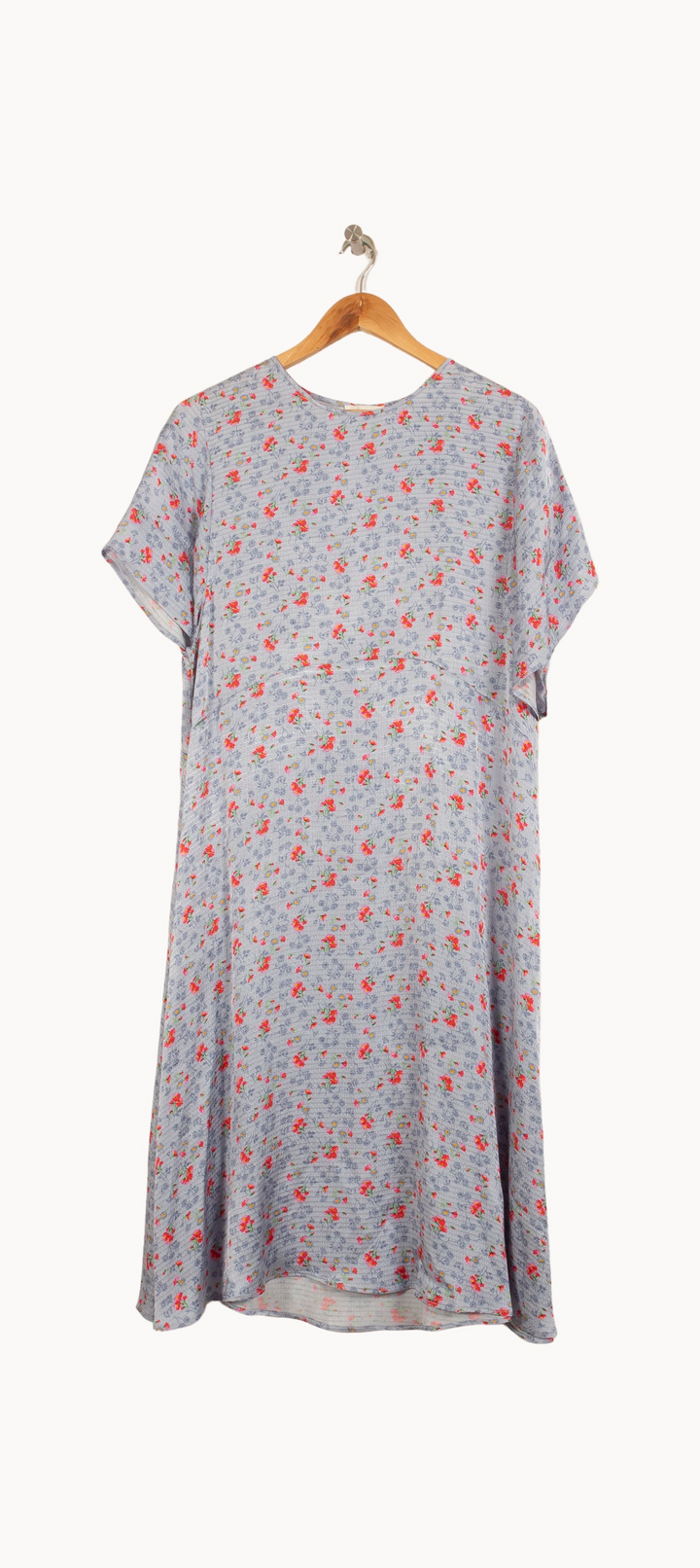 Robe Midi Bleue et Rouge - Taille S/36 de la marque American Vintage | PARAD66515 - Vendu par Paradigme - Image 2