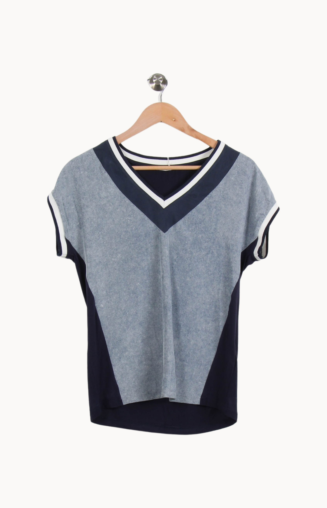 T-shirt Bleu et Blanc - Taille XS/34 de la marque IKKS | PARAD62616 - Vendu par Paradigme - Image 2
