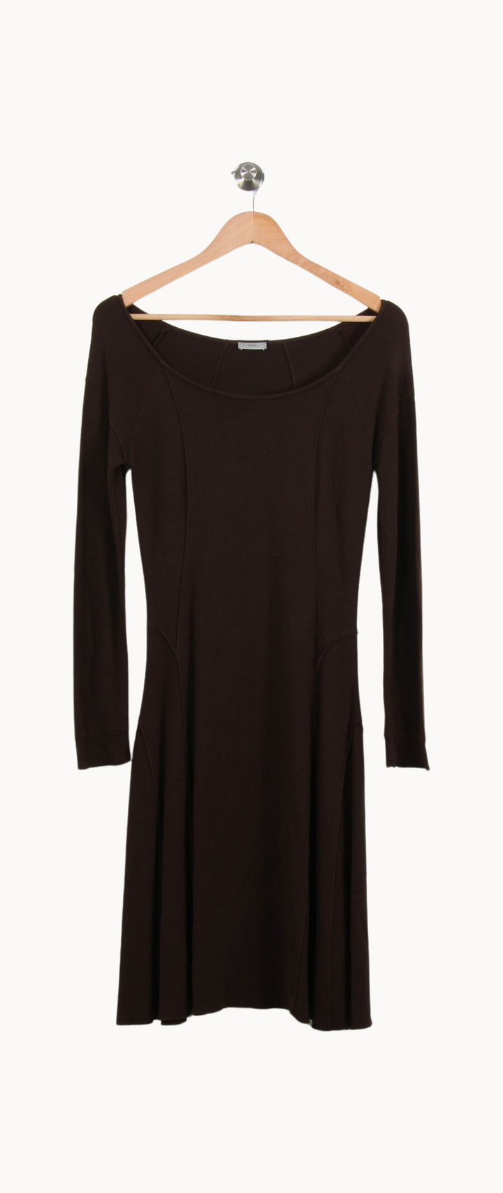 Robe Longue Marron - Taille M/38 de la marque ZAPA | PLY0846 - Vendu par Paradigme - Image 2