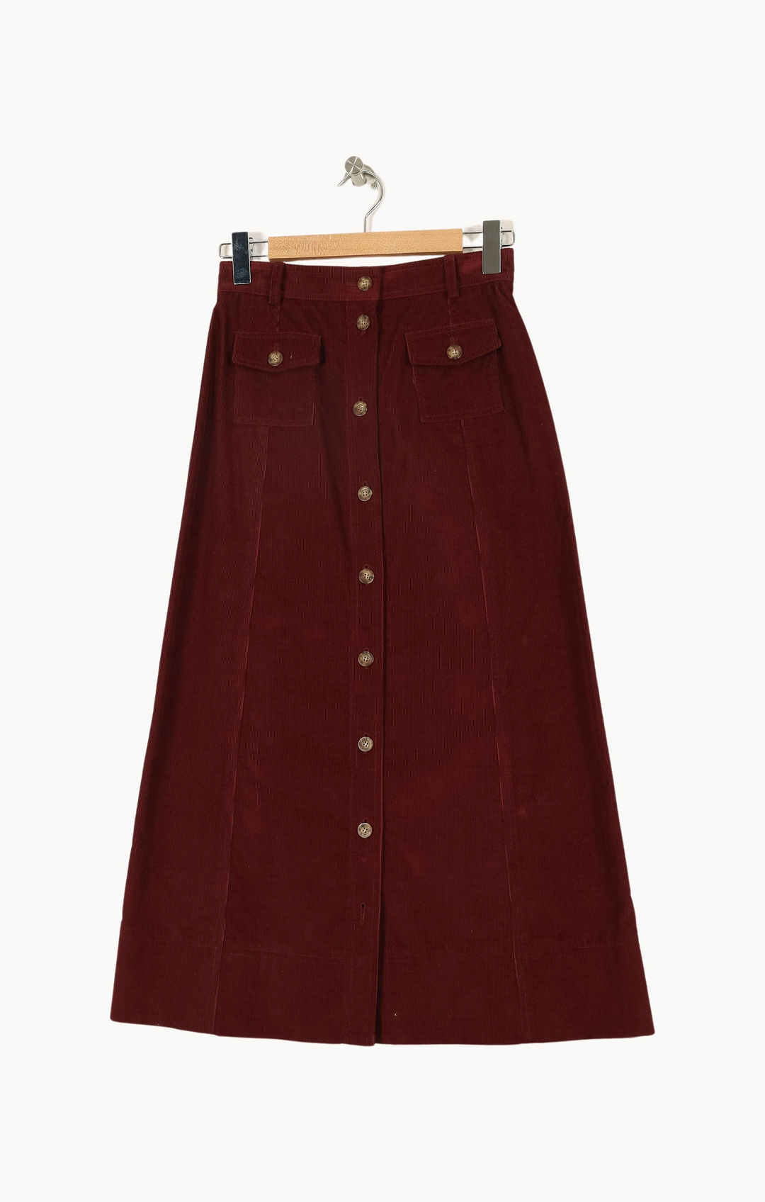 Jupe Longue Bordeaux - Taille S/36 de la marque Ines de la Fressange Paris | PARAD69041 - Vendu par Paradigme - Image 2