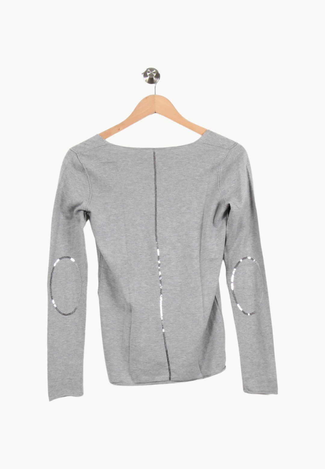 Pull Gris - Taille XS/34 de la marque Bérénice | PARAD67009 - Vendu par Paradigme - Image 4