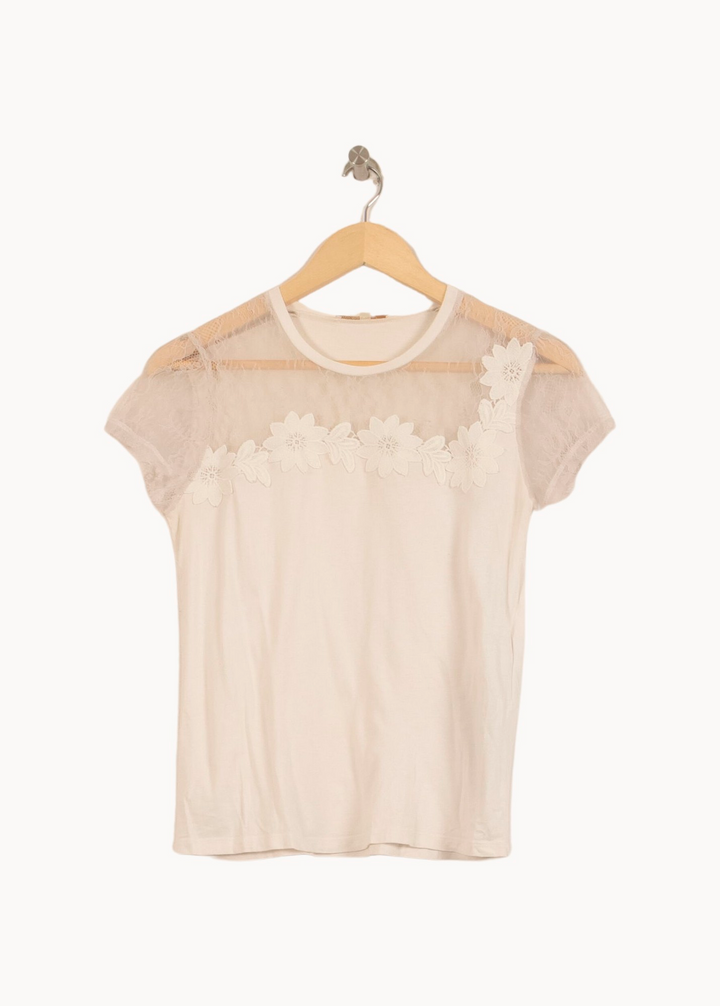 Tee-shirt Blanc - Taille S/36 de la marque Maje | PARAD53567 - Vendu par Paradigme - Image 2