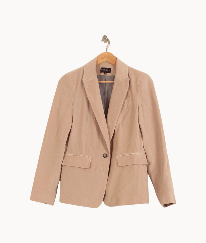 Blazer Beige - Taille M/38 de la marque Caroll | PARAD53529 - Vendu par Paradigme - Image 2
