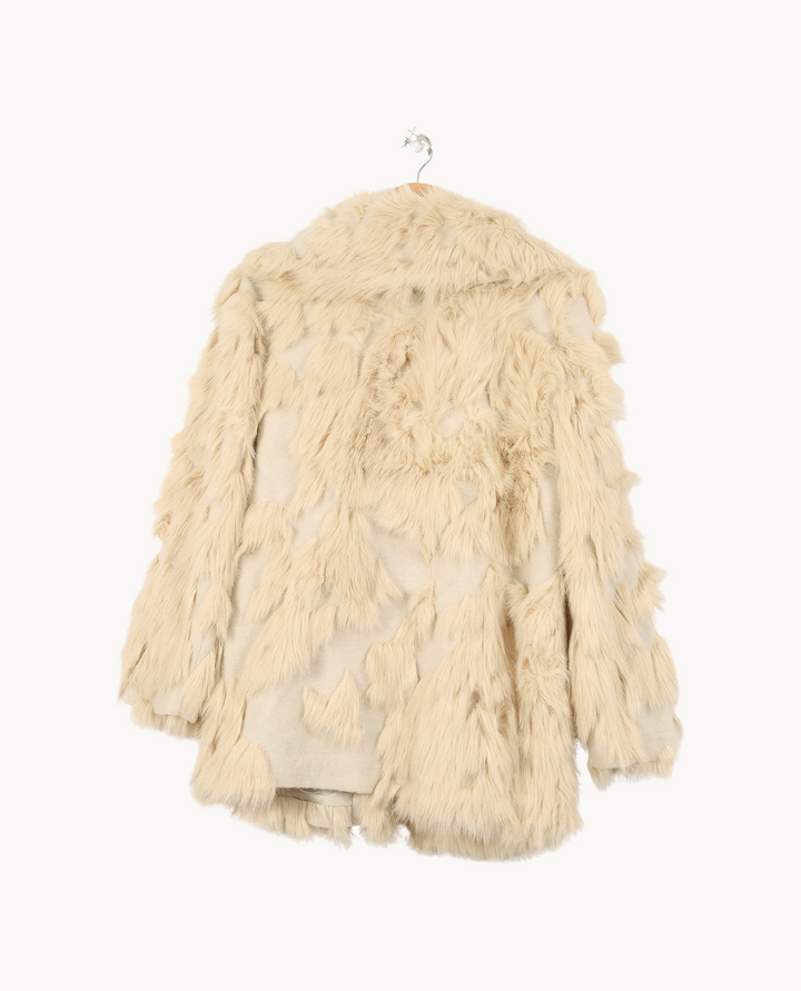 Manteau Fourrure Beige - Taille M/38 de la marque Bérénice | PARAD67572 - Vendu par Paradigme - Image 4