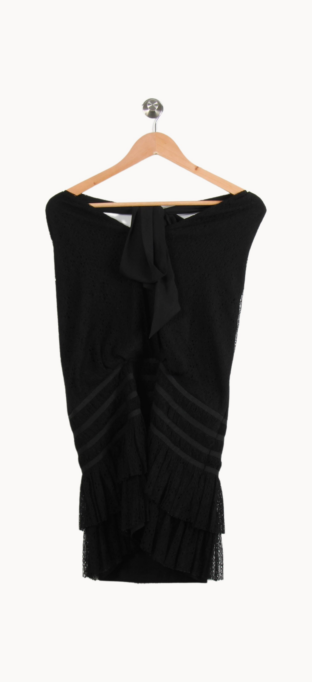 Robe Volantée Noire - Taille S/36 de la marque ba&sh | PARAD64365 - Vendu par Paradigme - Image 2